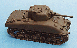 Military - US & Allies WWII - "Sherman" Medium Tanks -- M4A1 Very Early Production w/Cast Hull (Plastic w/Resin & Metal Details)