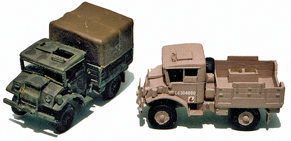 Military - Canada & Allies WWII - Trucks (Resin Kits) pkg(2) -- Chevrolet C15/GS Canadian Military Pattern (CMP) w/#13 Cab