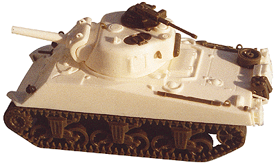 Military - US & Allies WWII - "Sherman" Medium Tanks -- M4(105) w/105mm Howitzer & 47 Degree Hull Front (Resin Kit w/Plastic Parts)