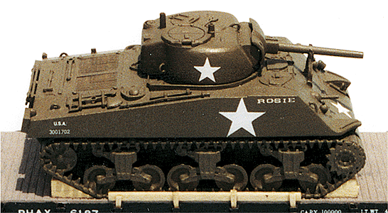 Military - US & Allies WWII - "Sherman" Medium Tanks -- M4A1(75)W w/75mm Gun Turret (Plastic w/Resin Upper Hull)