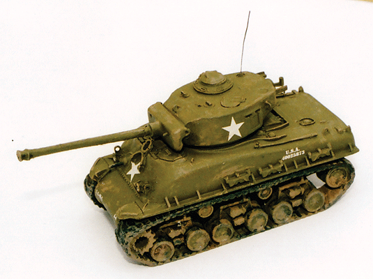Military - US & Allies WWII - Sherman M4A1(76)W Medium Tanks (Kit) -- Late Production w/Large Hatch, Late Turret w/76mm Gun & HVSS Track System
