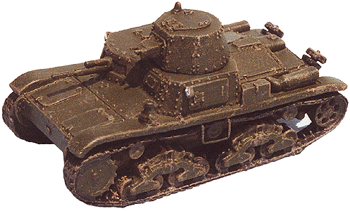 Military - Italy WWII - Medium Tanks -- M11/39 1939-1942 w/Hull Mounted 37mm Gun & Machine Gun Turret