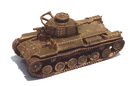 Military - Japan WWII (1934-43) - Medium Tanks (Resin Kit) -- Type 97 "CHI-KI" Command Unit w/57 & 37mm Cannons & Large Radio Antenna