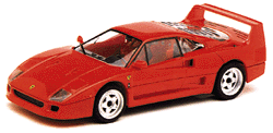 Private Collection Automobiles - 1/43 Scale Ferrari F40 2-Door w/Rear Spoiler -- Red