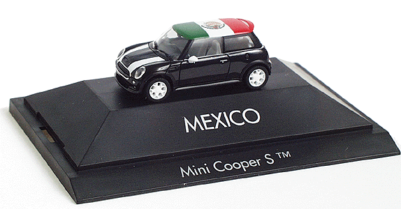 Private Collection - European Autombiles - Mini Cooper S 2-Door Hardtop -- Mexico w/Flag on Roof