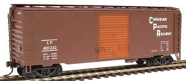 40' NSC Boxcar As-Built With Roofwalk & Long Ladders -- Canadian Pacific Railway; Block Lettering w/Red Door
