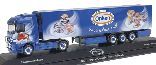 European Trucks - Private Collection - MB Actros LH 2-Axle Cabover -- w/3-Axle Euro Box Reefer Trailer Shumacher/Onken