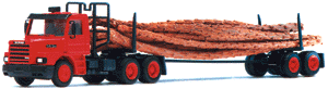 Scania conv with woodload