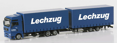 European Trucks - Tractor/Trailer - MAN TG-A XXL -- Jumbo Curtain Tarp Trailer "Lechzug"