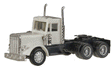 American Trucks - Tractor Only - Peterbilt -- Conventional w/Short Chassis - Unpainted (white)