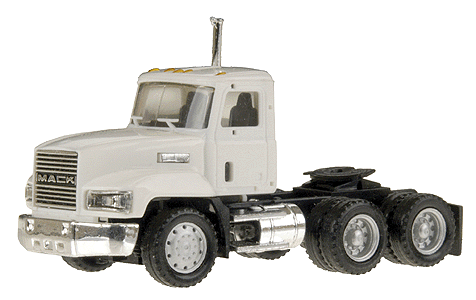 American Trucks - Tractor Only - Mack -- CH 603 Conventional w/Short Chassis Dual Rear Axles - Unpainted (white)