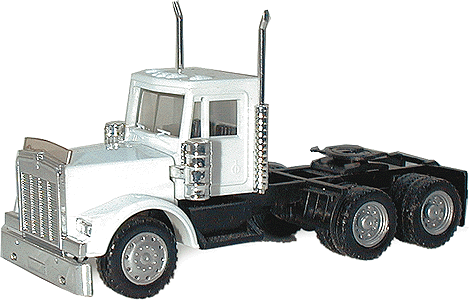 American Trucks - Tractor Only - Kenworth W-900 3-Axle Conventional -- Short Chassis - Unpainted