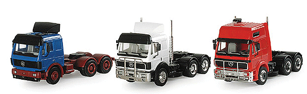 European Trucks Tractor Only - Mercedes Set of 3 -- Sk88, S, Sk94 Dual Drives