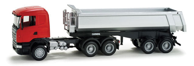 Scania R Dump Truck -- Red, Silver