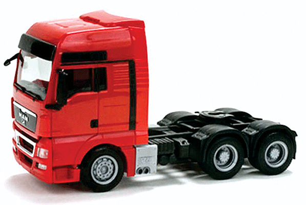 MAN TGX XXL Tractor Only - Assembled -- Red