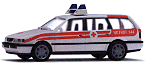 Emergency -- Volks Wagon Passet Red Cross