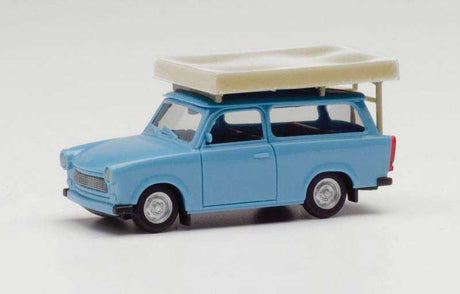 Trabant 601 With Folded Roof Tent - Assembled -- Various Standard Colors-2