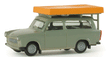 Trabant 601 With Folded Roof Tent - Assembled -- Various Standard Colors-1