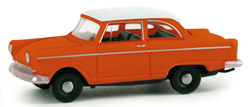 Automobile DKW Junior Sedan -- Orange, White
