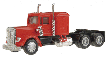 American Trucks - Tractor Only - Peterbilt -- Conventional w/Long Chassis, Sleeper & Dual Rear Axles - Painted-1