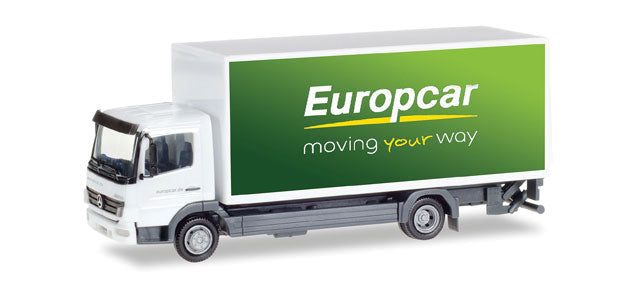 Mercedes-Benz Atego Straight Box-Body Delivery Truck - Assembled -- Europcar (green, white)