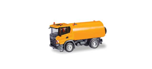 Scania CG 17 Road Sweeper - Assembled -- Yellow