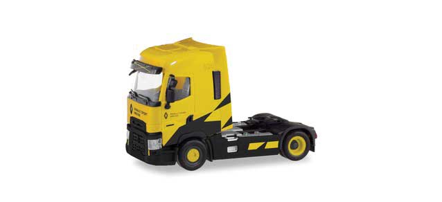 Renault T 2-Axle Tractor Only - Assembled -- Sport Racing (yellow, black, German Lettering)