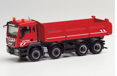 MAN TGS M Meiller Dump Truck - Assembled -- Kutter (red, white)