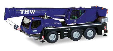 Liebherr LTM 1045 Crane - Assembled -- THW (blue, white, German Lettering)