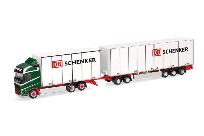 2020 Volvo FH Swedish Box Truck - Assembled -- DB Schenker (white, green, red, black, German Lettering)