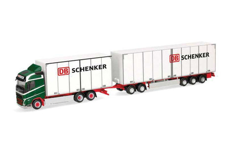 2020 Volvo FH Swedish Box Truck - Assembled -- DB Schenker (white, green, red, black, German Lettering)