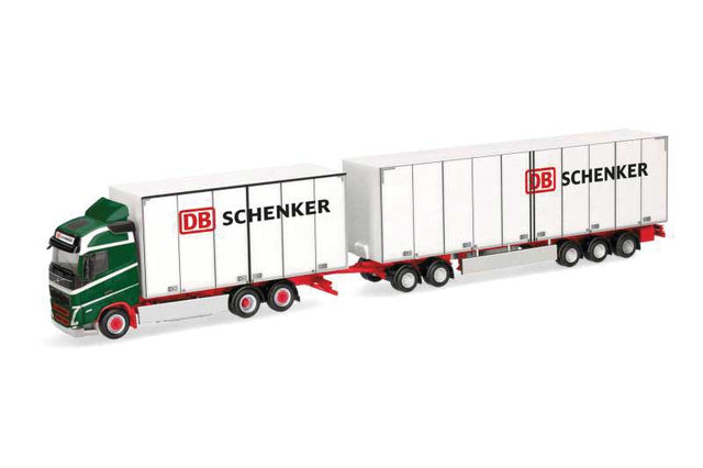 2020 Volvo FH Swedish Box Truck - Assembled -- DB Schenker (white, green, red, black, German Lettering)