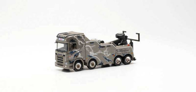 Scania CS 20 HD Wrecker Tow Truck - Assembled -- De Martini (gray, black, white)