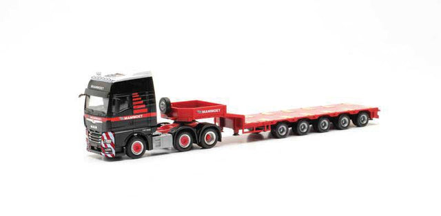 MAN TGX Tractor with Lowboy Trailer - Assembled -- Mammoet (gray, red)