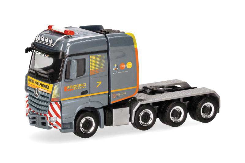Mercedes-Benz Arocs Heavy-Duty Tractor Only - Assembled -- Friderici (gray, yellow, orange, German Lettering)