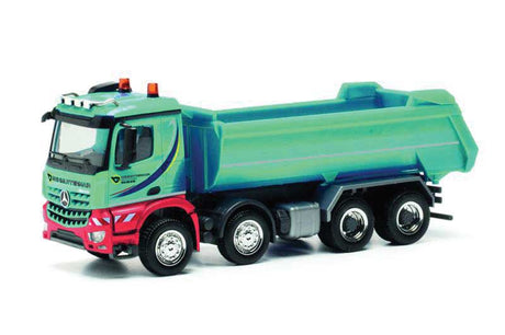 Mercedes-Benz Arocs Dump Truck - Assembled -- Schmuttermair (green, blue, red, German Lettering)