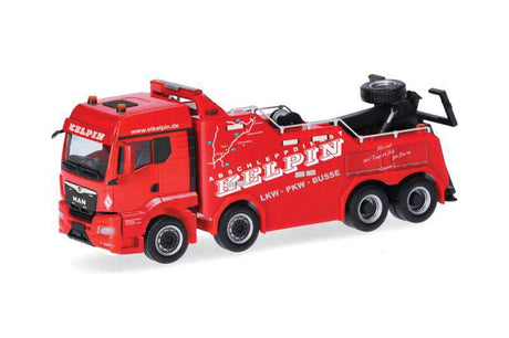 MAN TGS EMPL Heavy-Duty Wrecker - Assembled -- Rescue (red, white, German Lettering)