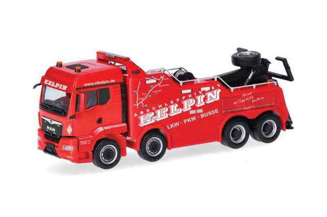 MAN TGS EMPL Heavy-Duty Wrecker - Assembled -- Rescue (red, white, German Lettering)