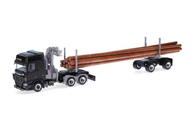 Scania CR 20 Tractor and Log Trailer - Assembled -- Thorsten Eckert (black)