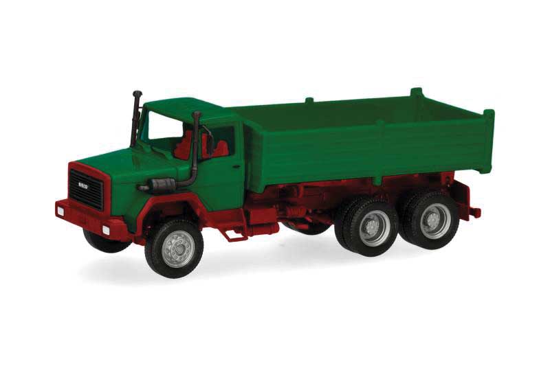 Scania Hauber Dump Truck - Assembled -- Green, Red