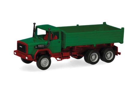 Scania Hauber Dump Truck - Assembled -- Green, Red