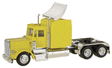 American Trucks - Tractor Only - Peterbilt -- Conventional w/Skirted Chassis, 63" High Sleeper & Airfoil - Painted