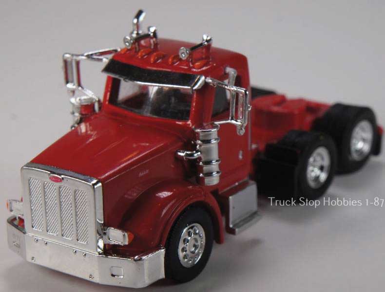Peterbilt 367 3-Axle Day-Cab Tractor-Only pkg(2) - Assembled -- Red