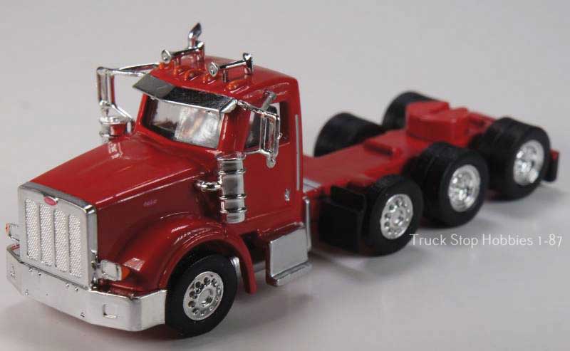 Peterbilt 367 4-Axle Day-Cab Tractor-Only pkg(2) - Assembled -- Red