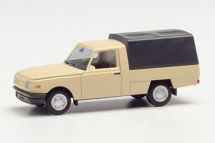 Wartburg 353 Trans 85 Pickup Truck with Canvas Cover - Assembled -- Beige