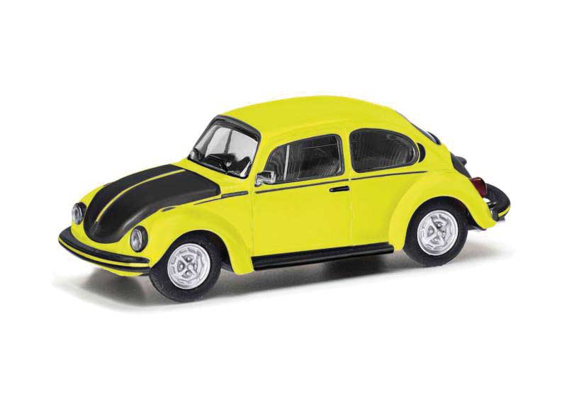 Volkswagen Old Beetle 1303 - Assembled -- Yellow, Black