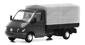 Light Truck - European - Mercedes -- Sprinter Flatbed w/Canvas Cover