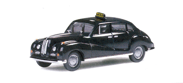 European Automobiles - BMW -- 1960s Era 502 4-Door Sedan Taxi (black)