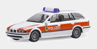 Emergency - Police Vehicles -- Swiss Border Police BMW 5er Station Wagon (white, orange)