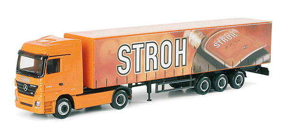 Magic Series - Mercedes -- Actros Curtain Semi "Stroh Rum"